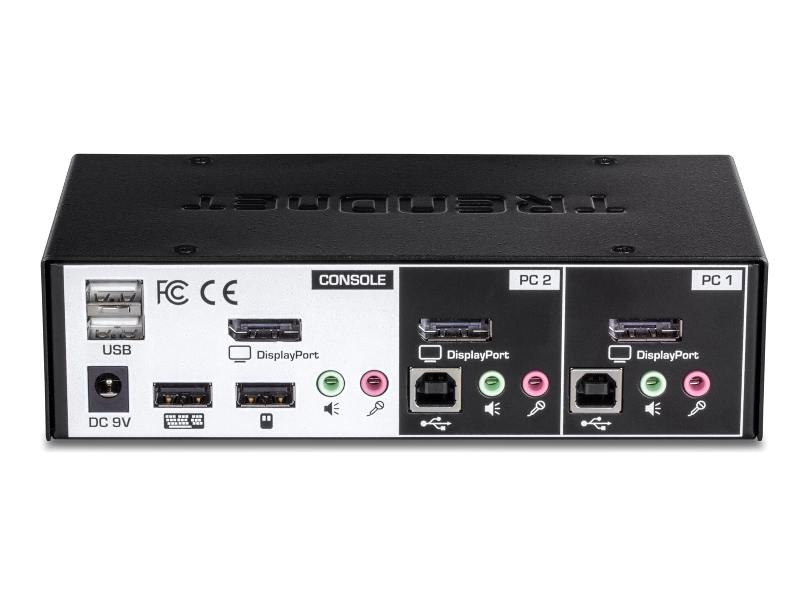 Trendnet TK-241DP Tastatur/Video/Maus (KVM)-Switch Schwarz