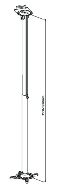 Techly ICA-PM 104XL - Klammer - für Projektor