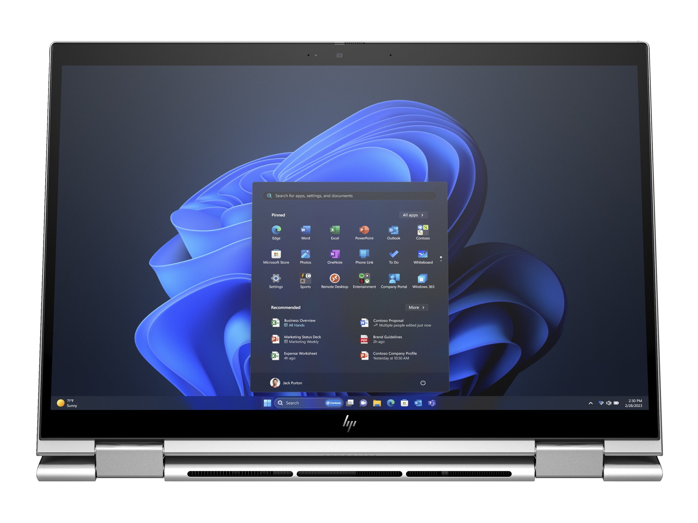 HP Elite x360 830 G11 Notebook - Flip-Design - Intel Core Ultra 5 125U / 1.3 GHz - Win 11 Pro - Intel Graphics - 16 GB RAM - 512 GB SSD NVMe - 33.8 cm (13.3")