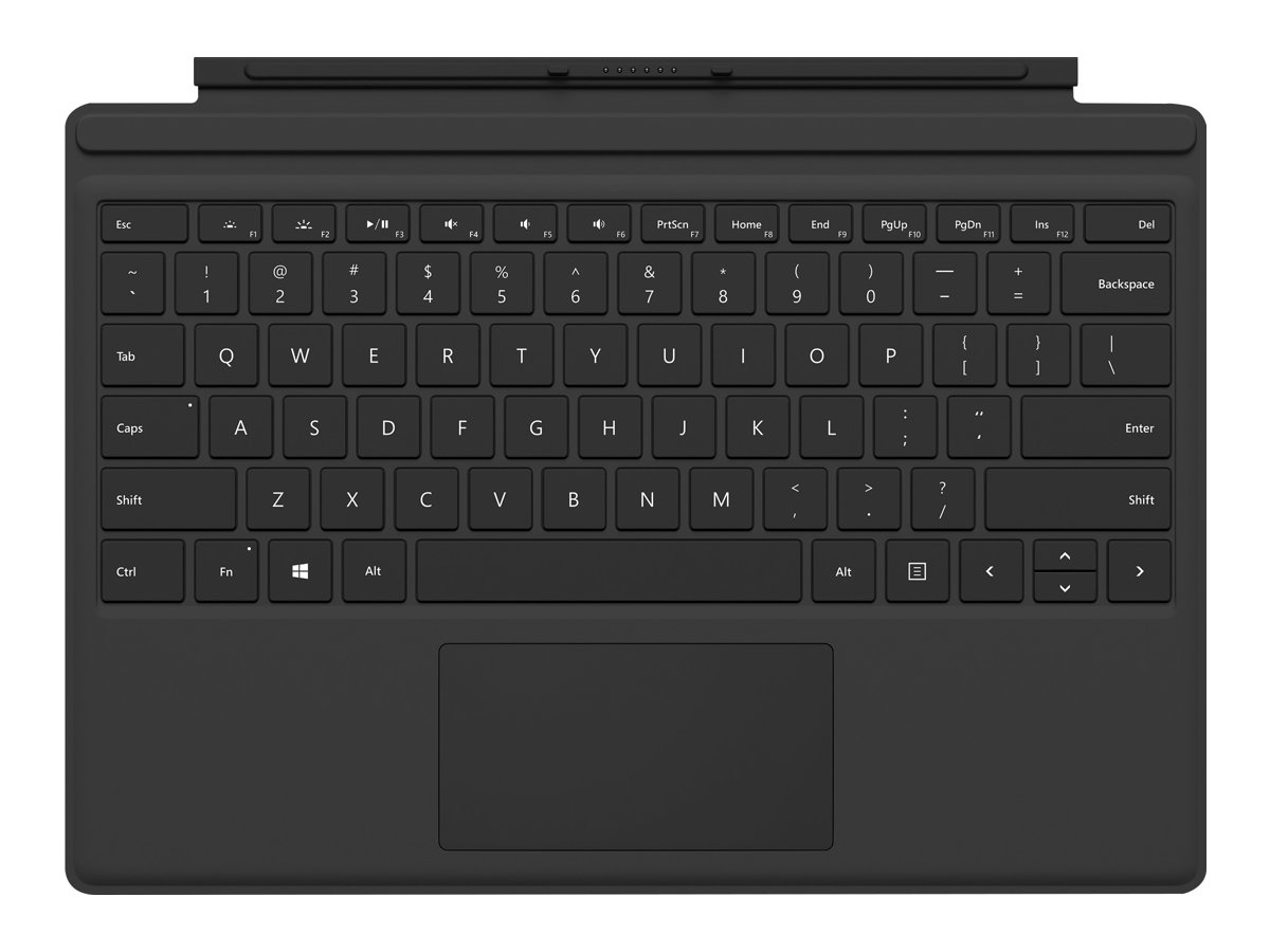 Microsoft Surface Pro Type Cover (M1725) - Tastatur - mit Trackpad, Beschleunigungsmesser - AZERTY - Französisch - Schwarz - kommerziell - für Surface Pro (Mitte 2017)