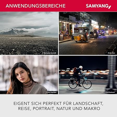 Samyang AF 75mm F1.8 FE (Tiny but Absolute) – Porträt Objektiv Autofokus Vollformat und APS-C Festbrennweite Sony E Mount für Sony A9 II A7 III A7C II A7C R A6600 A6500 A6400 A6300 A6000 A5100 A5000