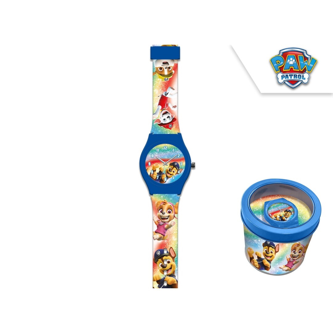 Paw Patrol - Armbanduhr in Geschenkbox aus Metall