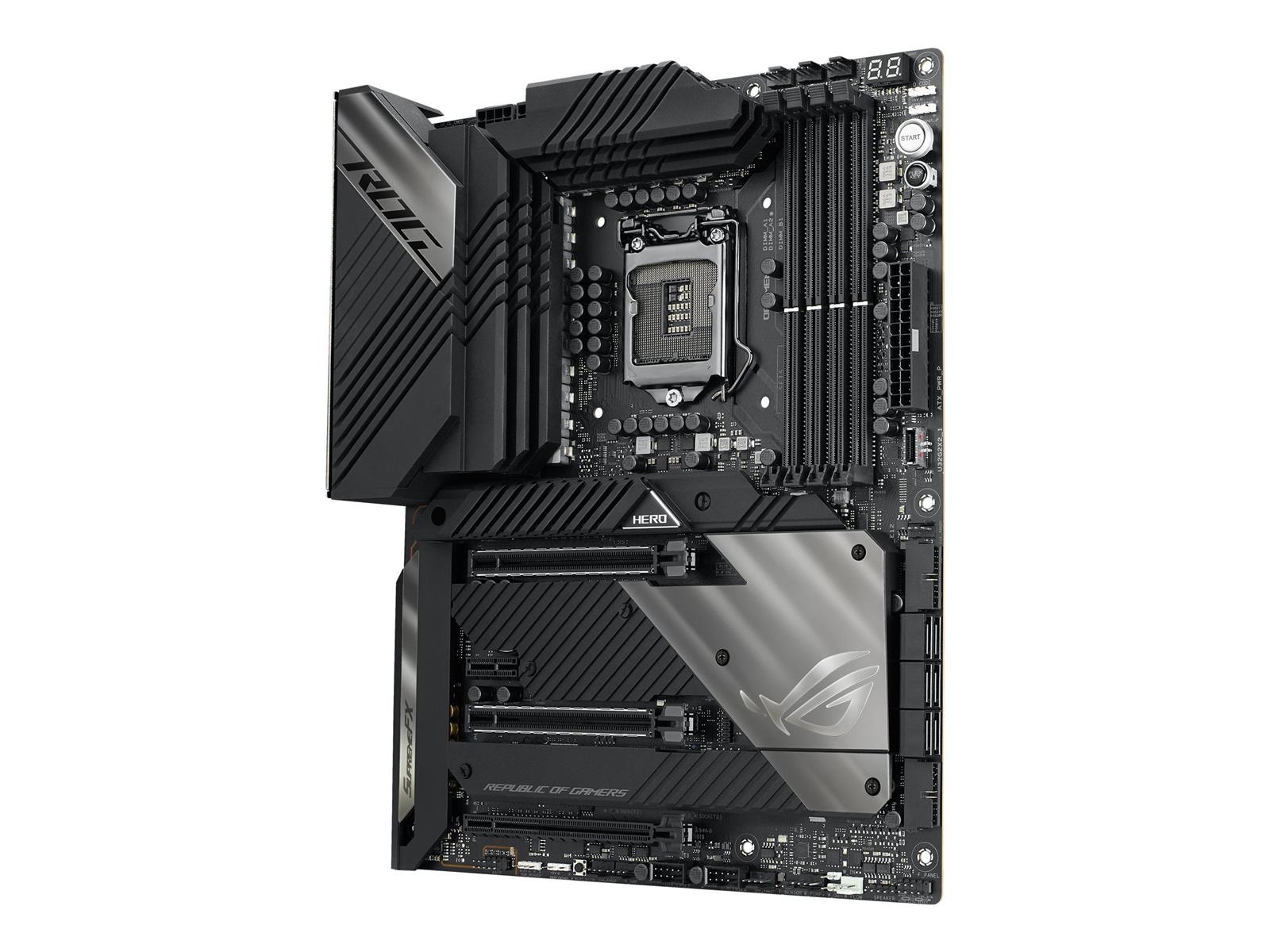 ASUS ROG MAXIMUS XIII HERO - Motherboard - ATX - LGA1200-Sockel - Z590 Chipsatz - USB-C Gen2, USB 3.2 Gen 1, USB 3.2 Gen 2, USB-C Gen 2x2 - Wi-Fi, Bluetooth, 2 x 2.5 Gigabit LAN - Onboard-Grafik (CPU erforderlich) ASUS ROG MAXIMUS XIII HERO - Motherboard - ATX - LGA1200-Sockel - Z590 Chipsatz - USB-C Gen2, USB 3.2 Gen 1, USB 3.2 Gen 2, USB-C Gen 2x2 - Wi-Fi, Bluetooth, 2 x 2.5 Gigabit LAN - Onboard-Grafik (CPU erforderlich)
