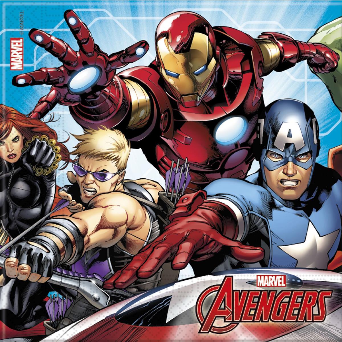 Mighty Avengers - 20 2lg. Papierservietten 33X33cm