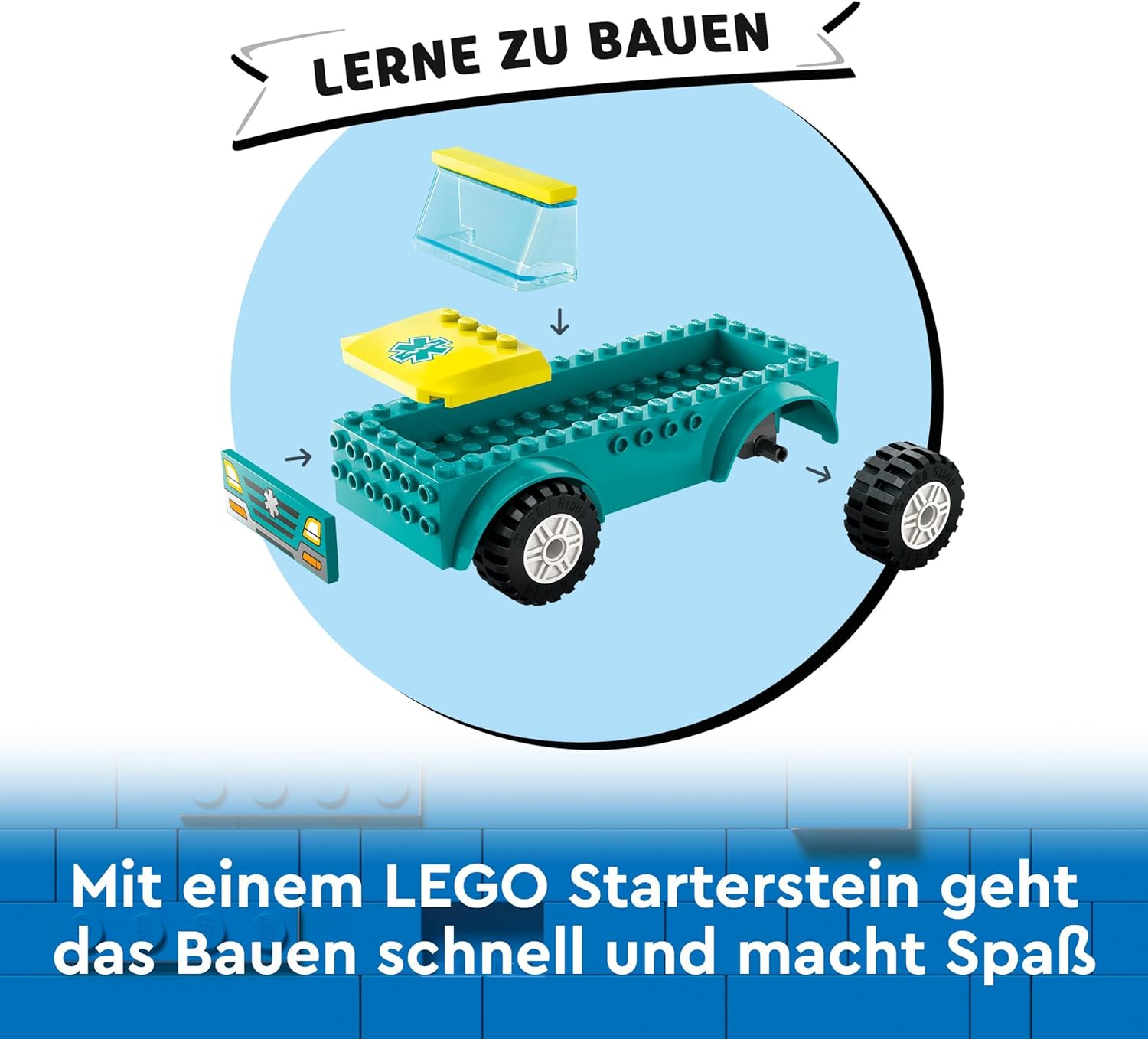 LEGO® 60403 City Fahrzeuge - Rettungswagen und Snowboarder (79 Teile)
