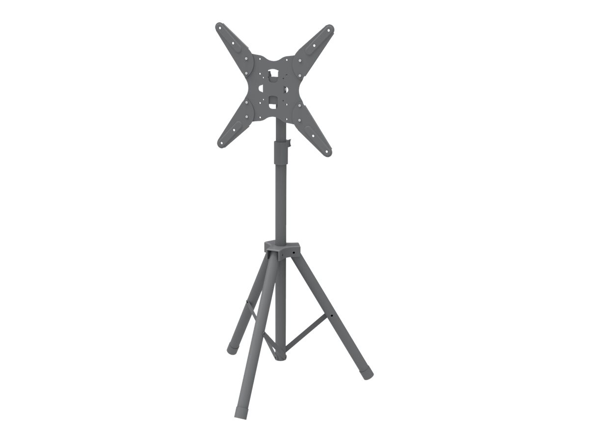 Techly Aufstellung - für TV (Universal-Stativ) - Kunststoff, Stahl - Schwarz - Bildschirmgröße: 43-152 cm (17"-60")
