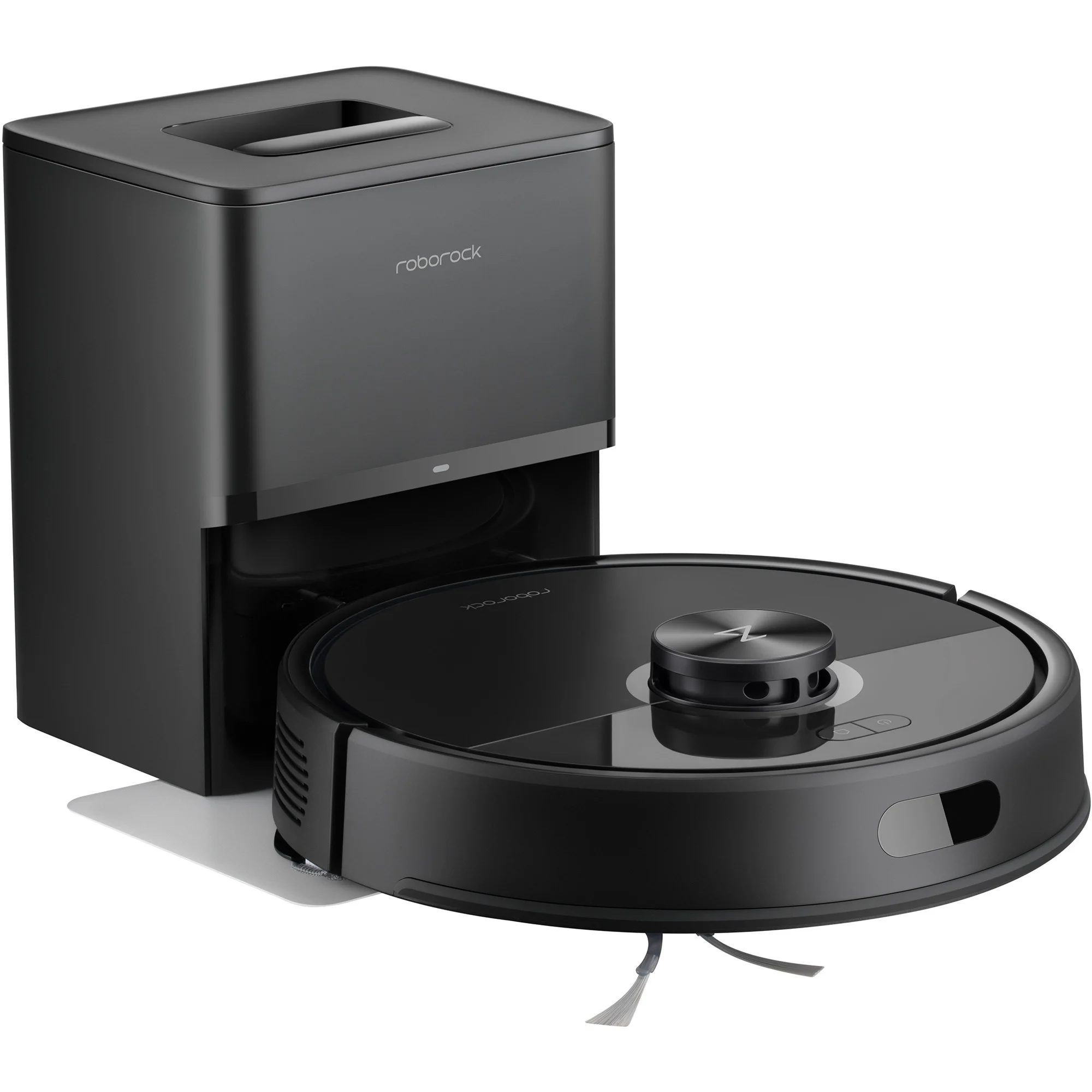 Roborock Q7 TF+, Saugroboter (schwarz, Mit RockDock Plus Dockingstation)