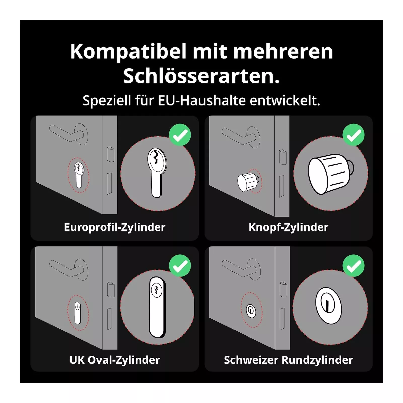 SwitchBot Smart Lock Pro elektronisches Türschloss schwarz SwitchBot Smart Lock Pro elektronisches Türschloss schwarz