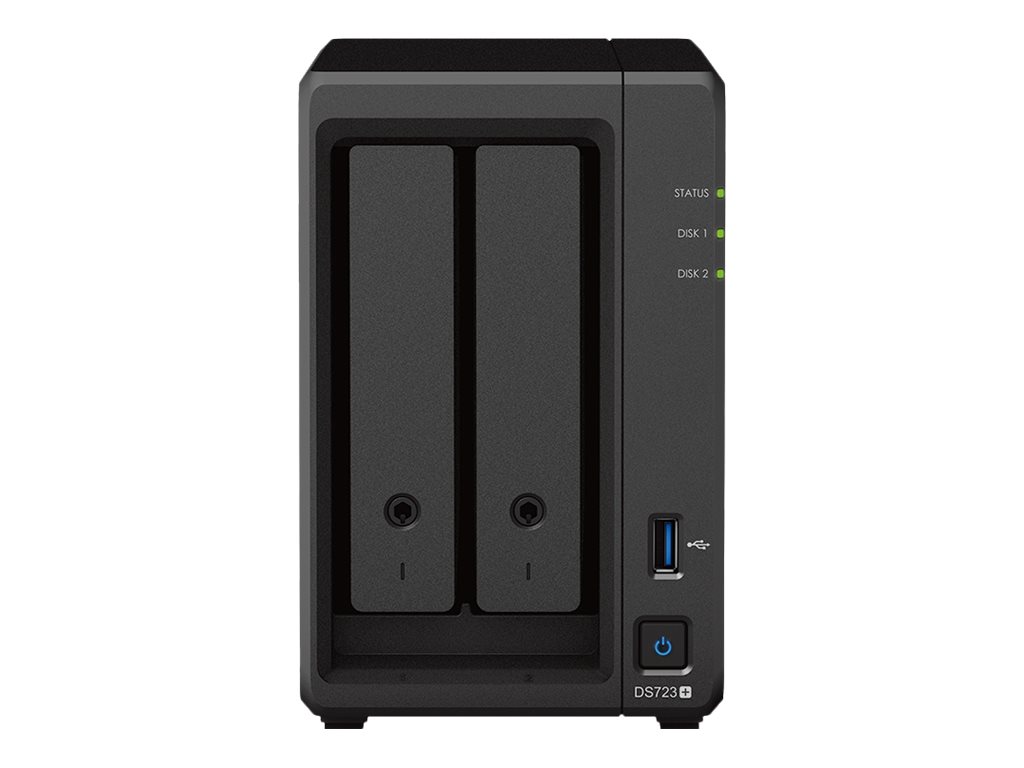Synology DiskStation DS723+ NAS & Speicherserver Tower Ryzen Embedded R1600 2 GB DDR4 DiskStation Manager Schwarz