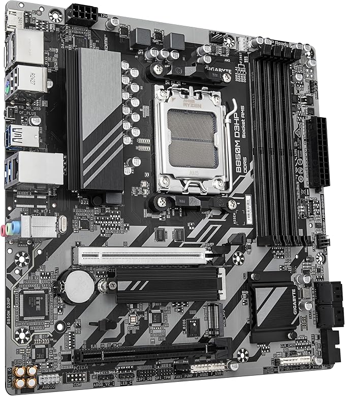 Gigabyte B850M D3HP - Motherboard - micro ATX - Socket AM5 - AMD B850 Chipsatz - USB-C 3.2 Gen 1, USB 3.2 Gen 1 - Gigabit LAN - Onboard-Grafik (CPU erforderlich)