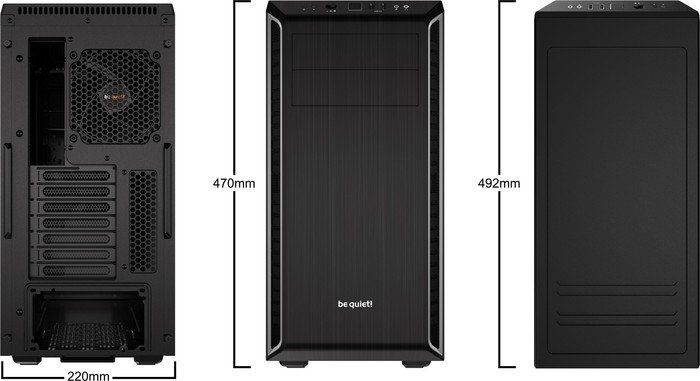 be quiet! Pure Base 600 Midi Tower Schwarz, Silber be quiet! Pure Base 600 Midi Tower Schwarz, Silber