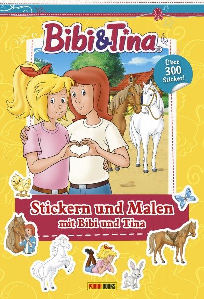 Bibi & Tina: Stickern und Malen mit - Sticker- und Malblock