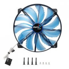 Aerocool Silent Master 200mm Computergehäuse Ventilator 20 cm Schwarz, Blau