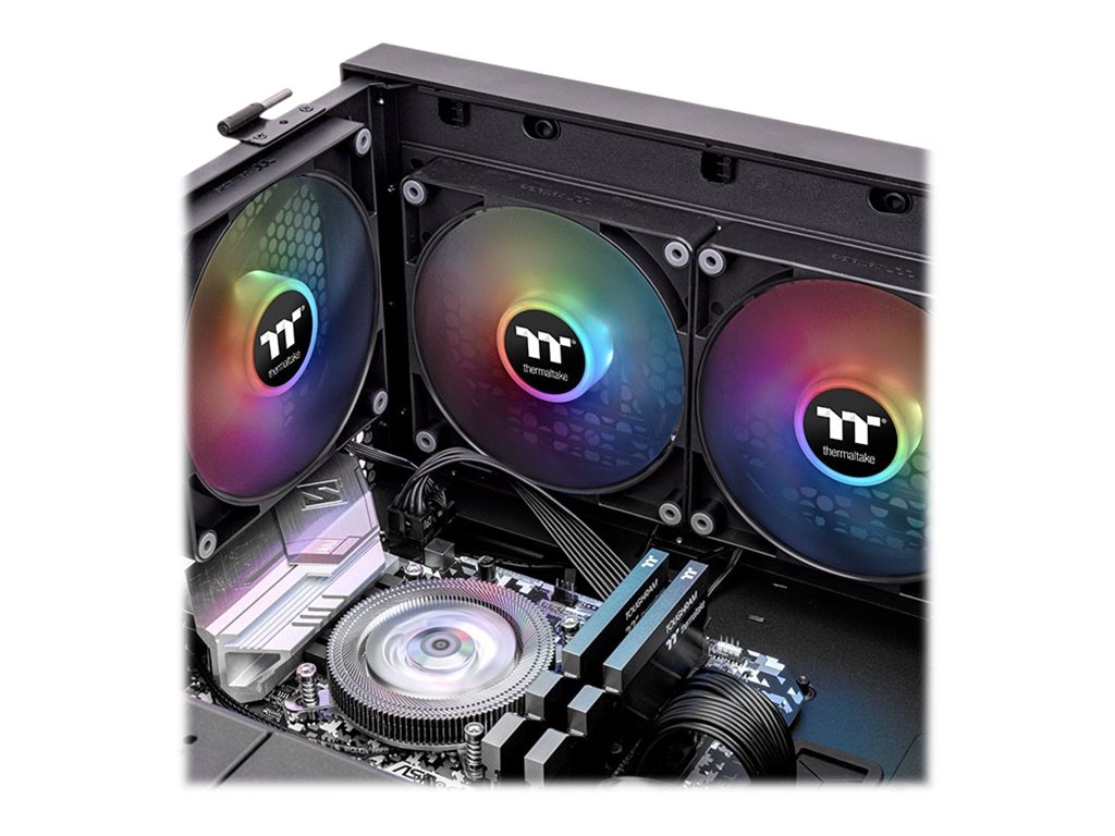 Thermaltake CT120 ARGB Sync PC Computergehäuse Ventilator Schwarz, Weiß 2 Stück(e)