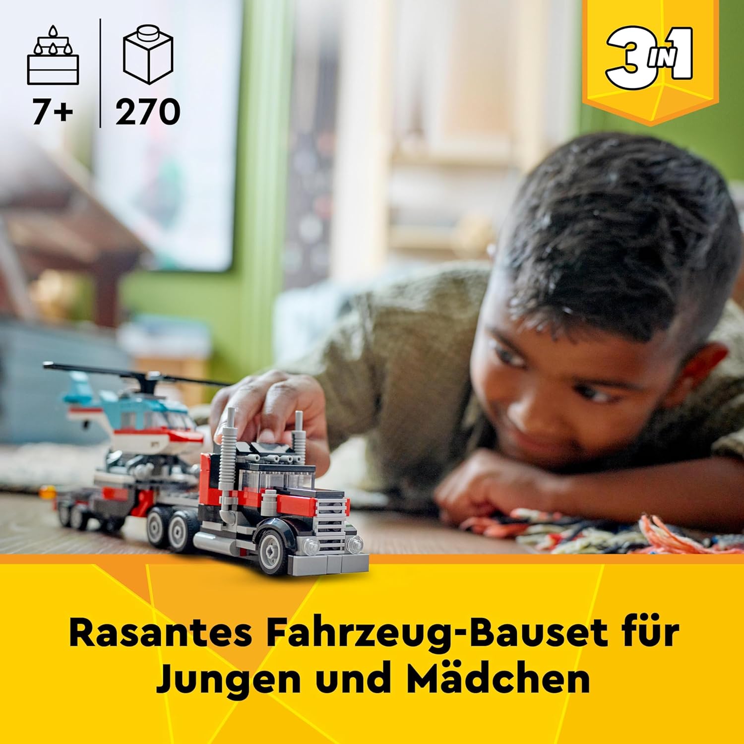 LEGO Creator Tieflader mit Hubschrauber 31146 LEGO Creator Tieflader mit Hubschrauber 31146