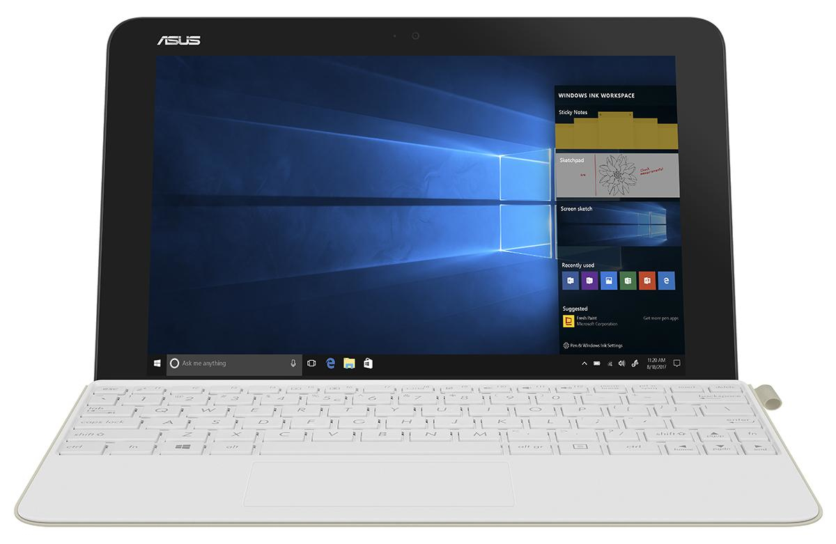 ASUS Transformer Mini T103HAF Hybrid (2-in-1) 25,6 cm (10.1 Zoll) Touchscreen WXGA Intel Atom® 4 GB LPDDR3-SDRAM 128 GB eMMC Wi-Fi 5 (802.11ac) Windows 10 Gold, Weiß