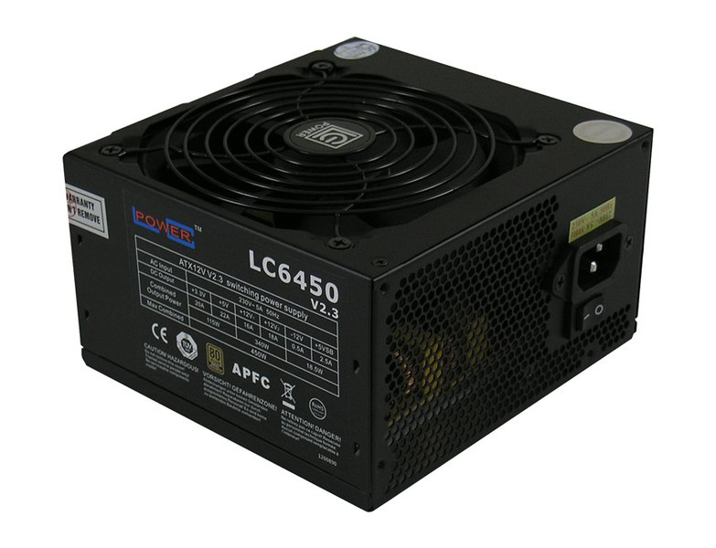 LC-Power LC6450 V2.3 Netzteil 450 W 20+4 pin ATX ATX Schwarz