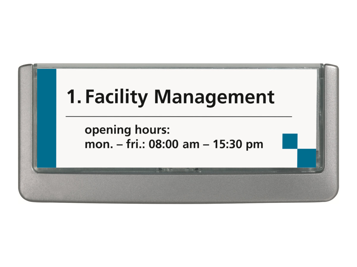 DURABLE Türschild ClckSign149x52,5 Kleben/Schrauben graphit