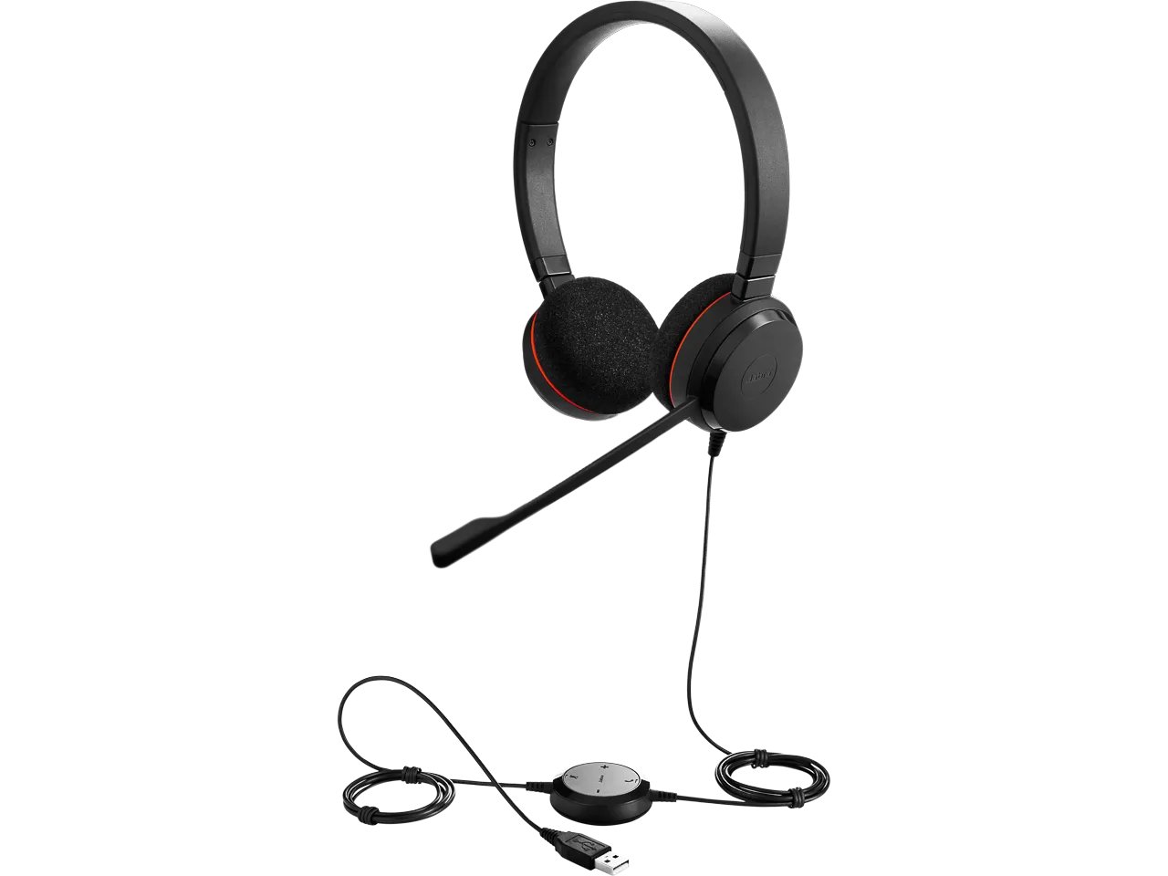 Jabra Headset Evolve 20 MS Duo USB NC schnurgebunden