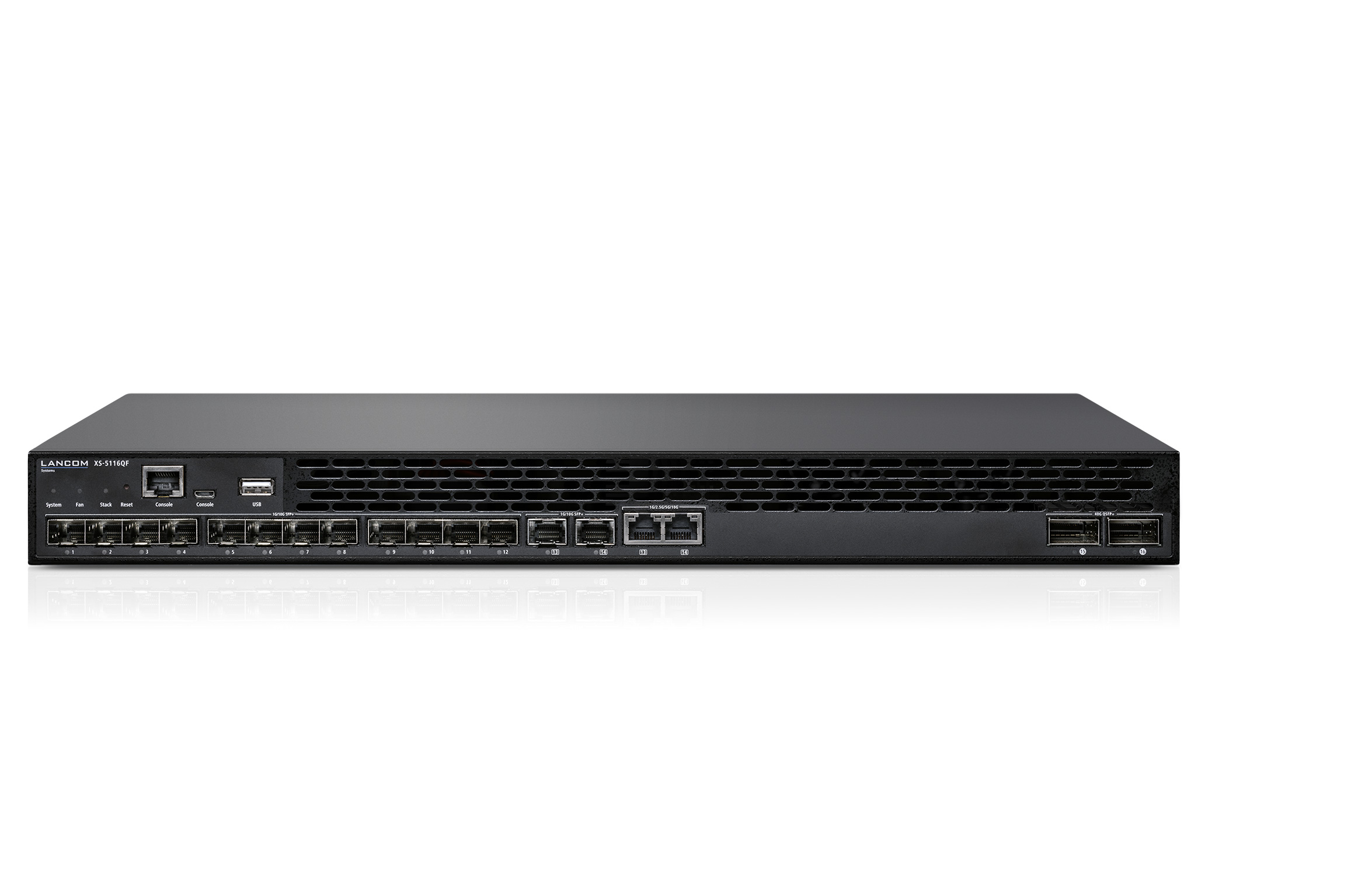LANCOM XS-5116QF Managed L2/L3 10G Ethernet (100/1000/10000) 1U Schwarz