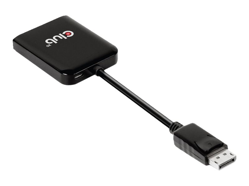 CLUB3D Multistream Transport (MST) Hub DisplayPort™1.4 zu DisplayPort™1.4 Dual Monitor 4K60Hz M/F