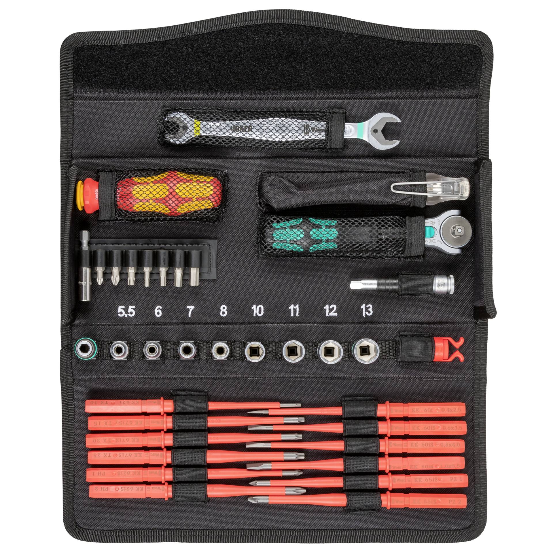 Wera Kraftform Kompakt W1 Wartung, KK W1 Werkzeugset, 35-teilig