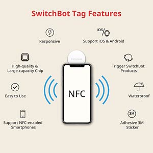 SwitchBot Smart Tag NFC-Tag Aufkleber 3er pack ws SwitchBot Smart Tag NFC-Tag Aufkleber 3er pack ws