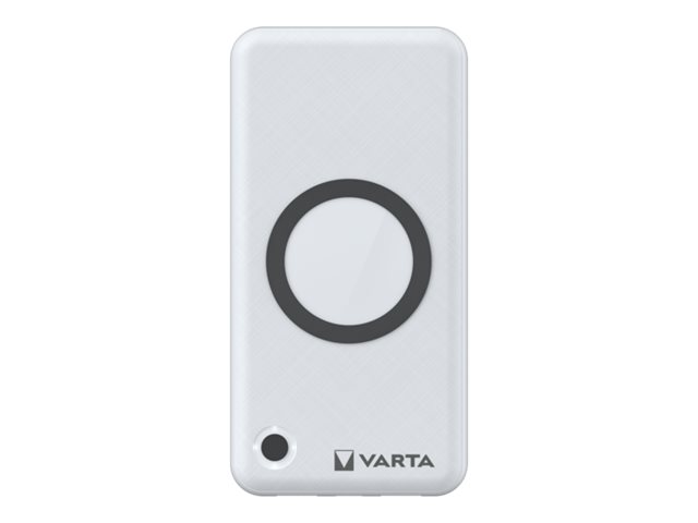 Varta 57908 101 111 Powerbank Lithium Polymer (LiPo) 15000 mAh Kabelloses Aufladen Weiß
