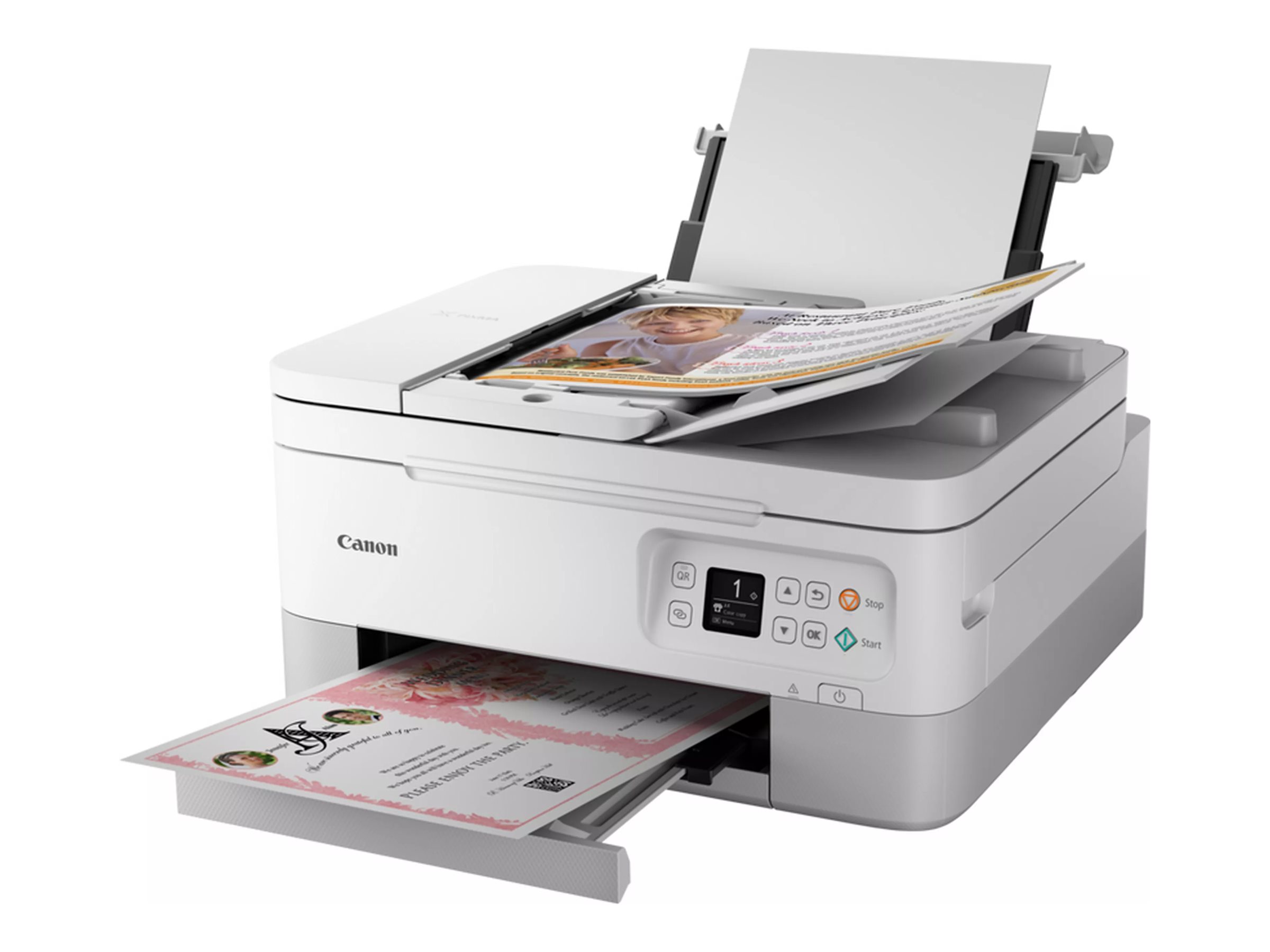 Canon PIXMA TS7451i 3-in-1 WLAN-Farb-Multifunktionssystem, Weiß