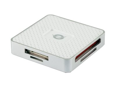 Conceptronic CMULTIRWU3 Kartenleser USB 3.2 Gen 1 (3.1 Gen 1) Silber, Weiß