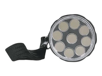 Manhattan 3er-Pack LED-Aluminiumtaschenlampe, 45 Lumen Ausgangsleistung, neun LEDs, kompaktes Format, schwarz