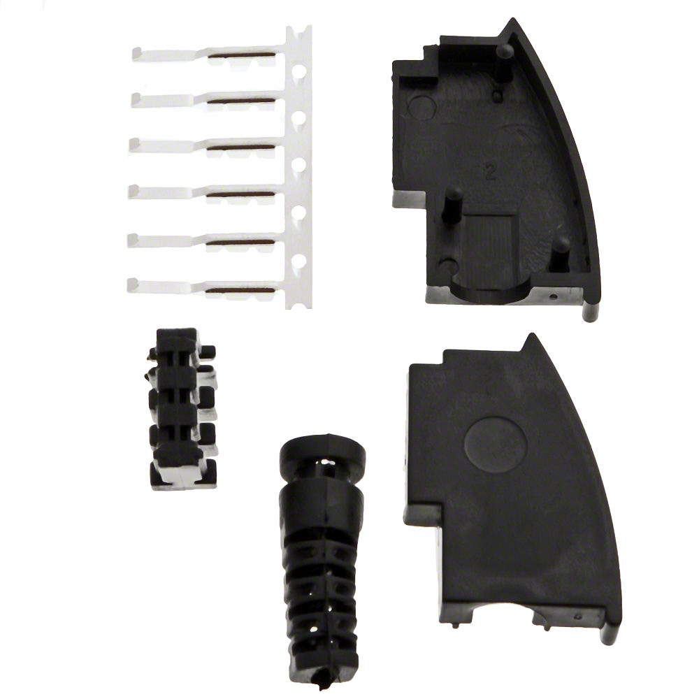 Helos TAE Stecker: TAE 6 F, schwarz