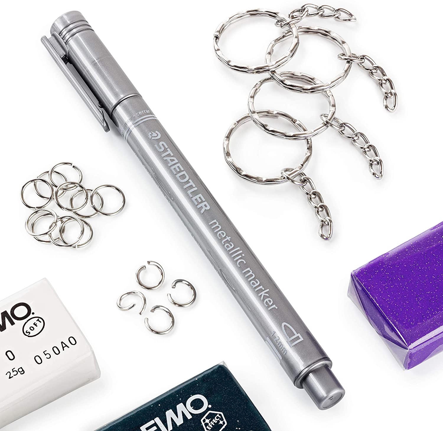 STAEDTLER 61 DJT2 - Knetmasse - Schwarz - Violett - Silber - Weiß - 3 Stück(e) - 3 Farben - 110 °C - 30 min STAEDTLER 61 DJT2 - Knetmasse - Schwarz - Violett - Silber - Weiß - 3 Stück(e) - 3 Farben - 110 °C - 30 min