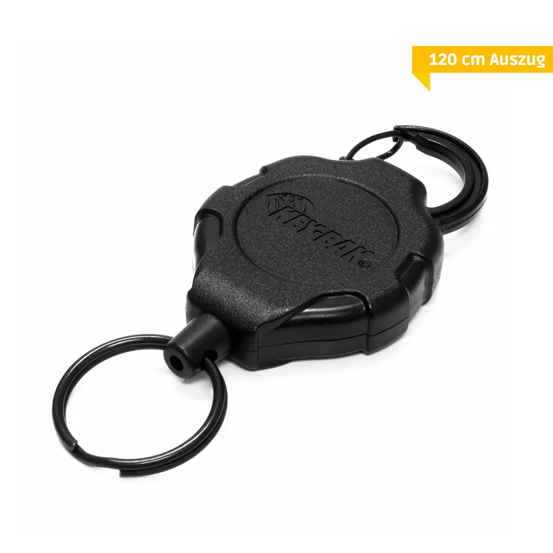 Rieffel Key-Bak Schlüsselanhänger RATCH-IT m. Karabiner schw