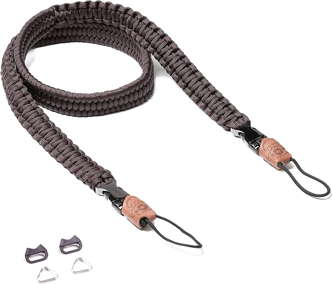 C-ROPE Kameragurt Traveler aus Paracord 100cm Dark Coffee retail