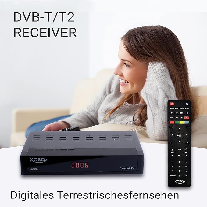 XORO HRT 8730 DVB-T/T2 Full HD Receiver schwarz XORO HRT 8730 DVB-T/T2 Full HD Receiver schwarz