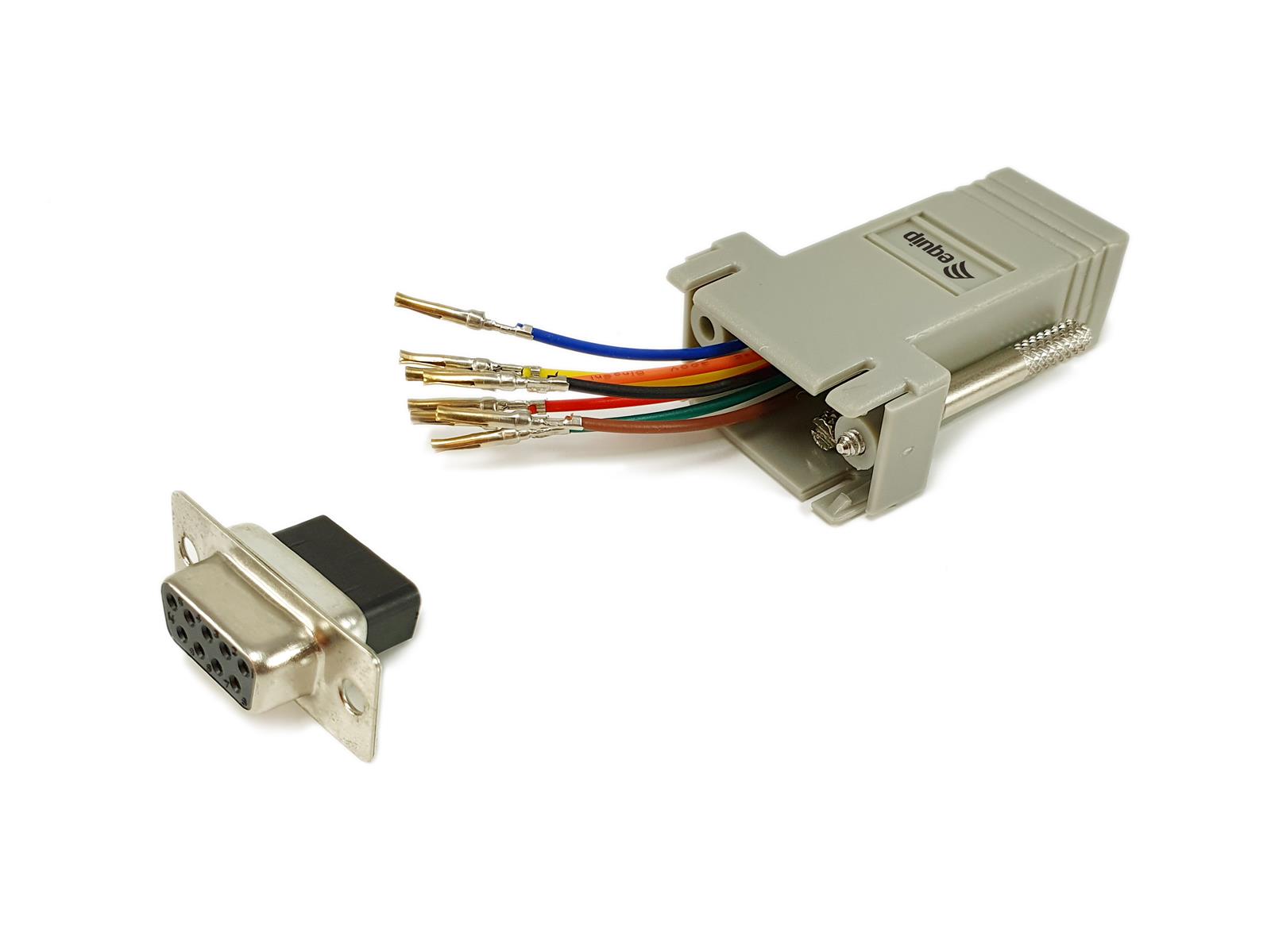 Equip Adapter DB9 -> RJ45 Bu/Bu TIA/EIA-561 - Adapter