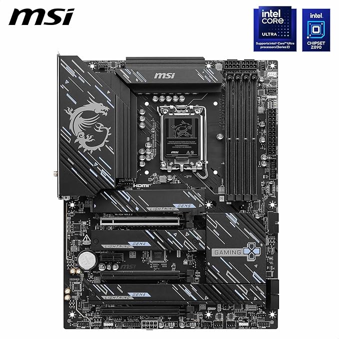 MSI Z890 GAMING PLUS WIFI Motherboard Intel Z890 LGA 1851 (Socket V1) ATX MSI Z890 GAMING PLUS WIFI Motherboard Intel Z890 LGA 1851 (Socket V1) ATX