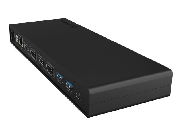 ICY BOX IB-DK2245AC Kabelgebunden USB 3.2 Gen 1 (3.1 Gen 1) Type-C Schwarz