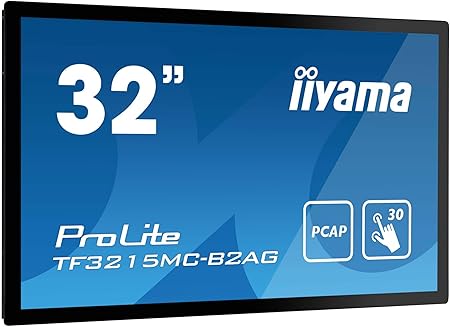 iiyama ProLite TF3215MC-B2AG Computerbildschirm 80 cm (31.5") 1920 x 1080 Pixel Full HD LED Touchscreen Kiosk Schwarz