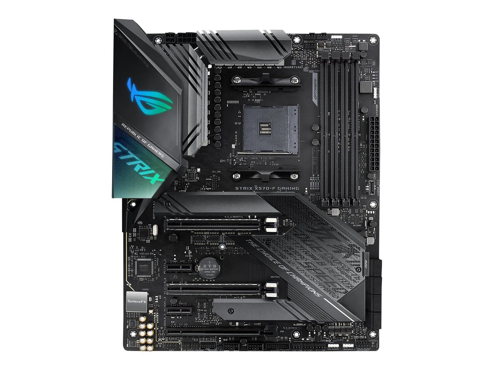 ASUS ROG Strix X570-F Gaming - Motherboard - ATX - Socket AM4 - AMD X570 Chipsatz - USB-C Gen2, USB 3.2 Gen 1, USB 3.2 Gen 2 - Gigabit LAN - Onboard-Grafik (CPU erforderlich)