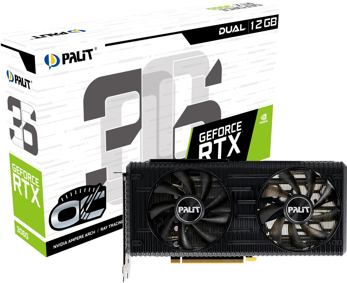 Palit NE63060T19K9-190AD Grafikkarte NVIDIA GeForce RTX 3060 12 GB GDDR6