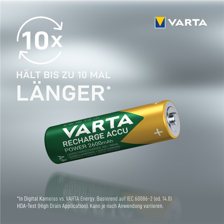 Varta 05716 Wiederaufladbarer Akku AA Nickel-Metallhydrid (NiMH) Varta 05716 Wiederaufladbarer Akku AA Nickel-Metallhydrid (NiMH)
