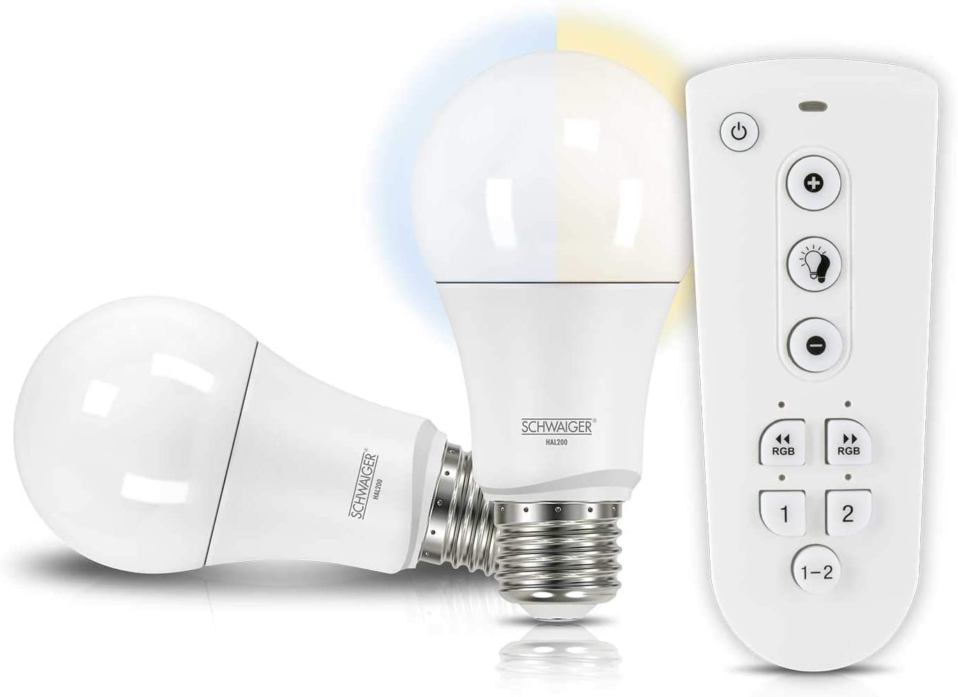 Schwaiger HALSET200 - Intelligente Glühbirne - Weiß - ZigBee - LED - E27 - Kaltweiße - Neutralweiß - Warmweiß