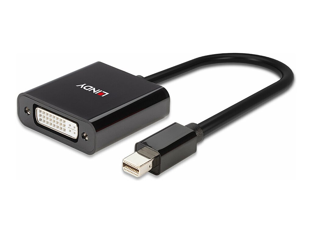Lindy 41736 Kabeladapter Mini DisplayPort DVI-D Schwarz