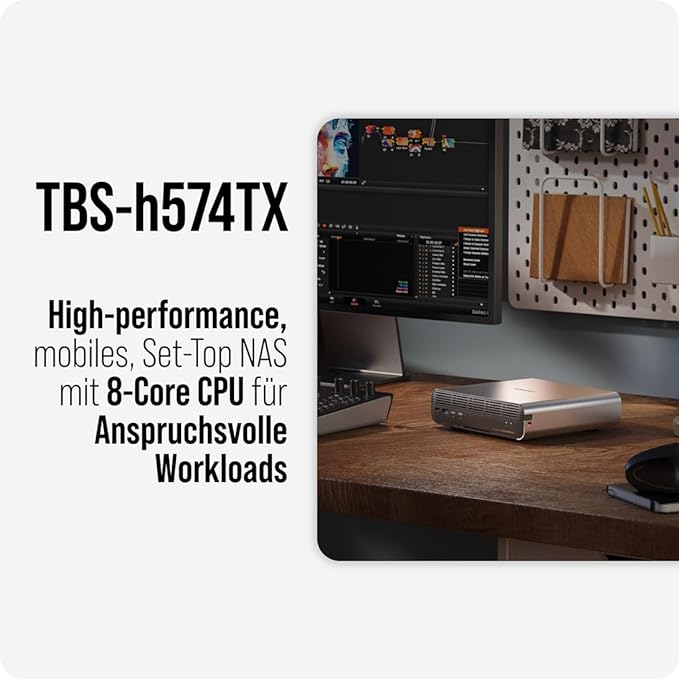 QNAP TBS-H574TX - NAS-Server - 5 Schächte - RAID JBOD, RAID 0, 1, 10, 5, 50, 6, 60, 60 Hot Spare