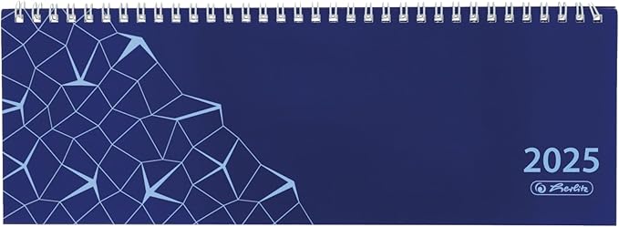 Herlitz Schreibtischkalender 2025 Compact 60 Seiten blau