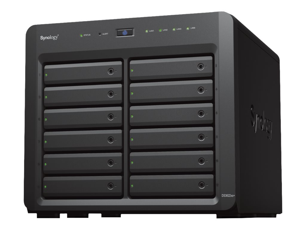 Synology DiskStation DS3622xs+ NAS Tower Intel® Xeon® D D-1531 16 GB DDR4 0 TB DiskStation Manager Schwarz
