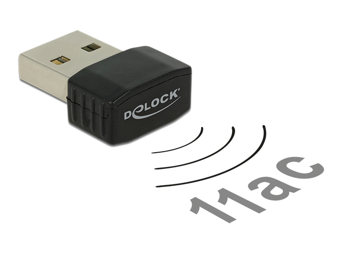 Delock WLAN USB 2.0 Stick Nano Dualband 2.4/5 GHz WLAN AC 433