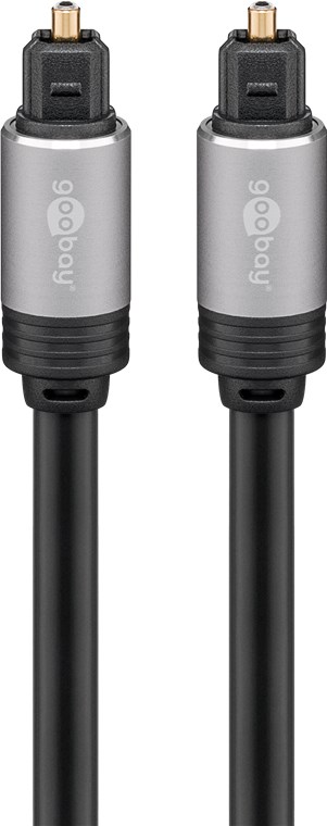 Toslink-Kabel mit Metallsteckern Toslink-Kabel mit Metallsteckern